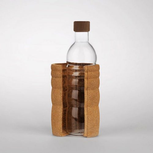 Trinkflasche Lagoena 0,5 l, mit Kork Ummantelung |Entworfen nach dem Goldenen Schnitt